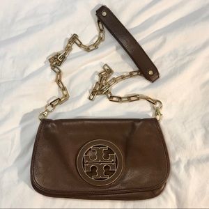 Tory Burch Leather Foldover Crossbody Bag